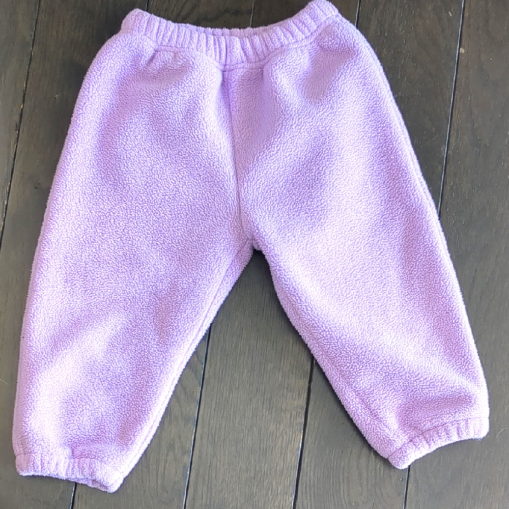 Cozy Lavender Kids Fleece Pants